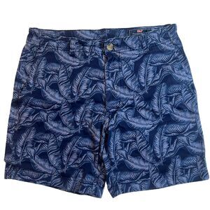Vineyard Vines Breaker Shorts Mens 30x7 Palm Tree Leaves Breaker Board Chinos